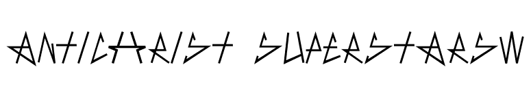 AntiChrist SuperstarSW font preview