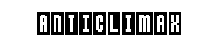 Anticlimax font preview