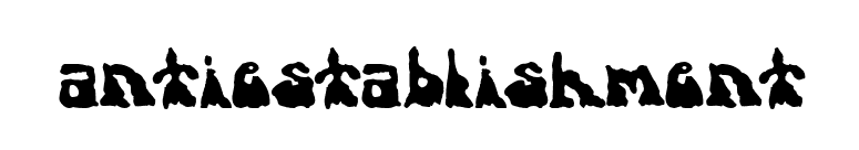 antiestablishment font preview