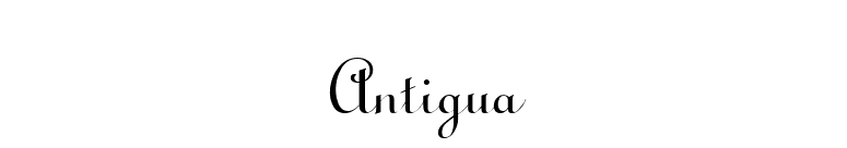 Antigua font preview