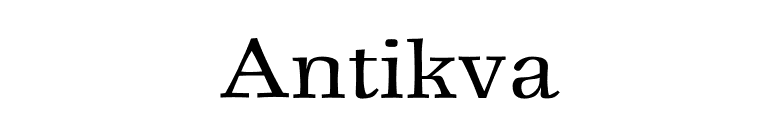Antikva font preview