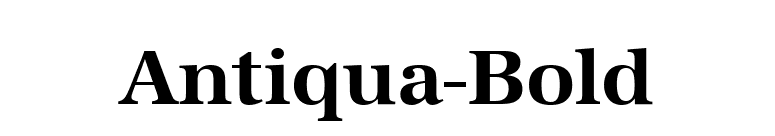 Antiqua-Bold font preview