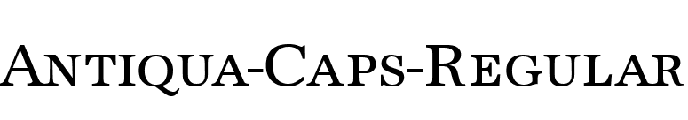 Antiqua-Caps-Regular font preview