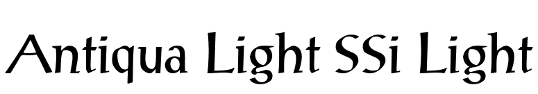 Antiqua Light SSi Light font preview