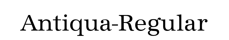Antiqua-Regular font preview