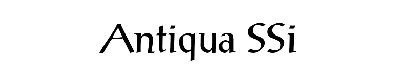 Antiqua SSi font preview