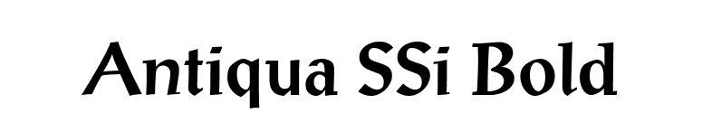 Antiqua SSi Bold font preview