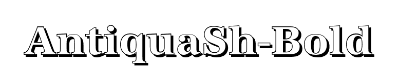 AntiquaSh-Bold font preview