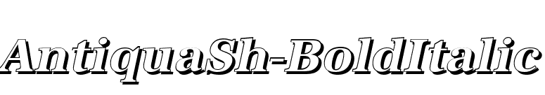 AntiquaSh-BoldItalic font preview