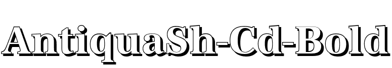 AntiquaSh-Cd-Bold font preview