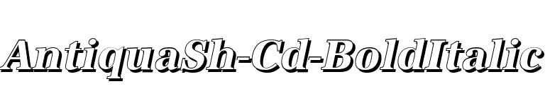 AntiquaSh-Cd-BoldItalic font preview