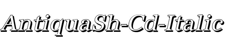 AntiquaSh-Cd-Italic font preview