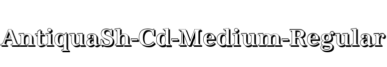 AntiquaSh-Cd-Medium-Regular font preview