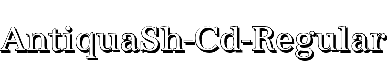 AntiquaSh-Cd-Regular font preview