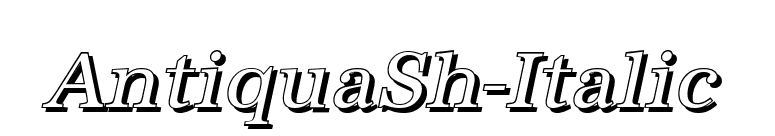 AntiquaSh-Italic font preview