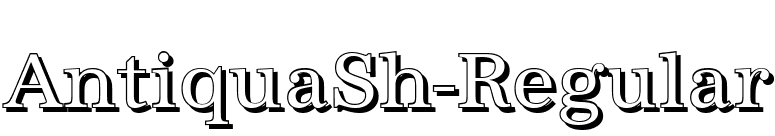 AntiquaSh-Regular font preview