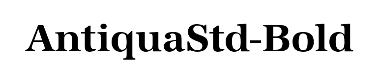 AntiquaStd-Bold font preview