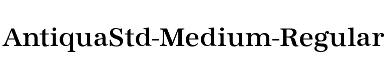 AntiquaStd-Medium-Regular font preview