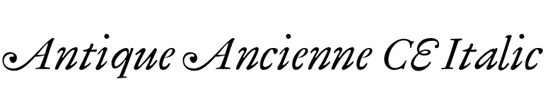 Antique Ancienne CE Italic font preview