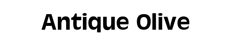 Antique Olive font preview