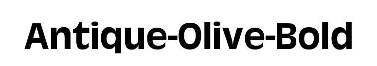 Antique-Olive-Bold font preview