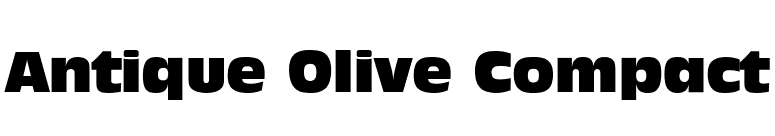 Antique Olive Compact font preview