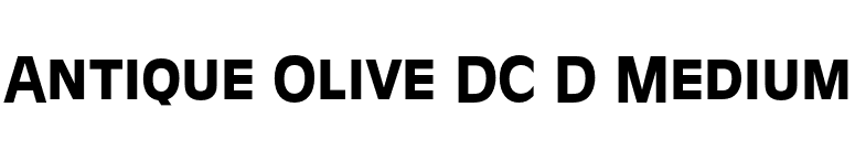 Antique Olive DC D Medium font preview