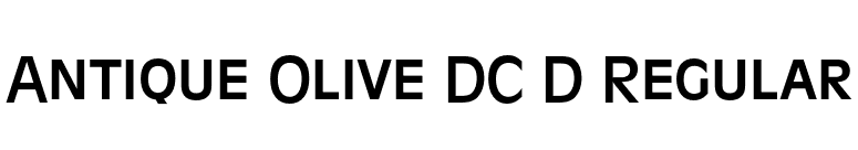 Antique Olive DC D Regular font preview