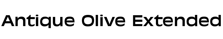 Antique Olive Extended font preview
