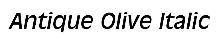 Antique Olive Italic font preview