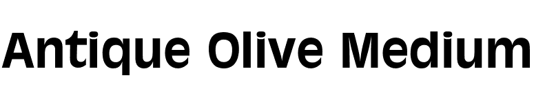 Antique Olive Medium font preview