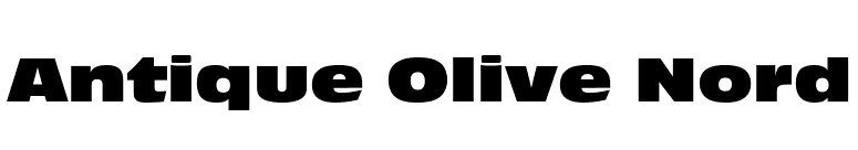 Antique Olive Nord font preview