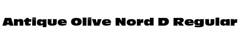 Antique Olive Nord D Regular font preview