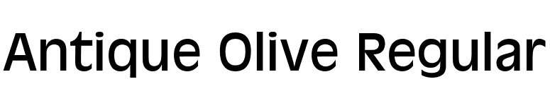 Antique Olive Regular font preview
