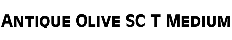 Antique Olive SC T Medium font preview