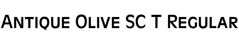 Antique Olive SC T Regular font preview