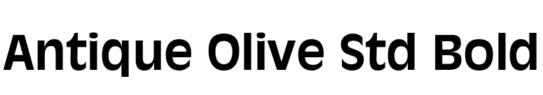 Antique Olive Std Bold font preview