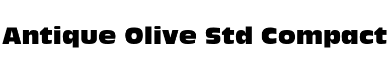 Antique Olive Std Compact font preview