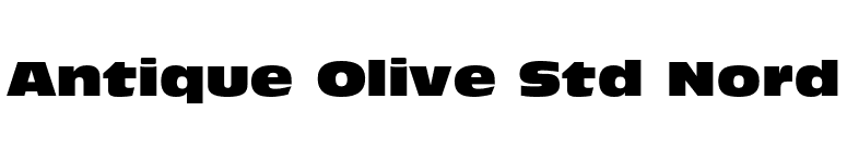 Antique Olive Std Nord font preview