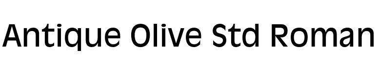 Antique Olive Std Roman font preview