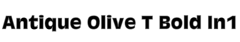 Antique Olive T Bold In1 font preview