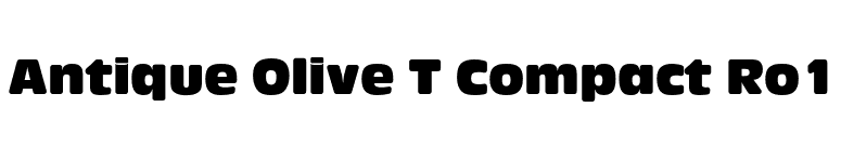 Antique Olive T Compact Ro1 font preview