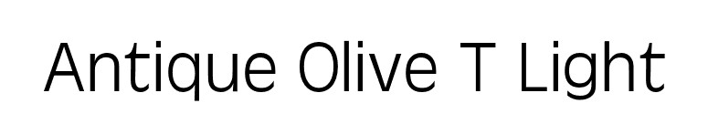 Antique Olive T Light font preview