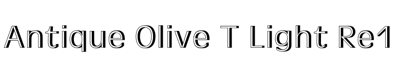 Antique Olive T Light Re1 font preview