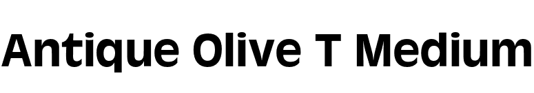 Antique Olive T Medium font preview