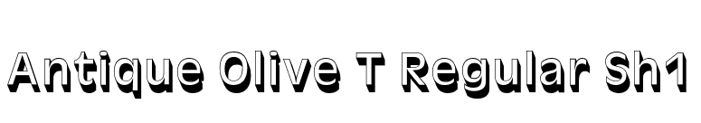 Antique Olive T Regular Sh1 font preview