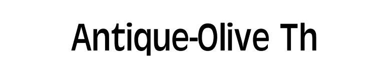 Antique-Olive Th font preview