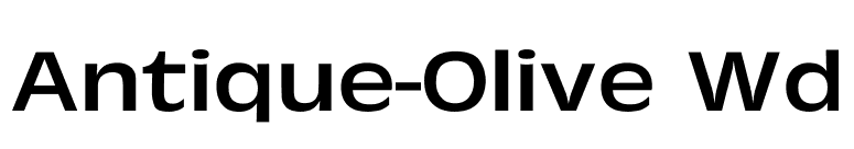 Antique-Olive Wd font preview