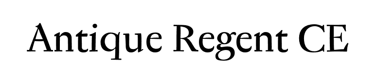 Antique Regent CE font preview