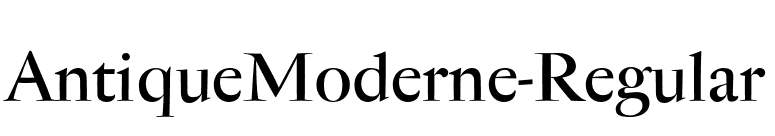 AntiqueModerne-Regular font preview